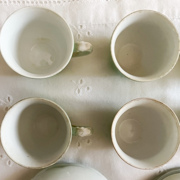 Vintage “Real” S. Paolo Brazil Porcelain Green Demitasse/Espresso Cup/Saucer, 6 - Picture 5 of 10